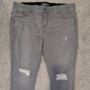 Torrid Women's Gray Distressed Jeans 22R